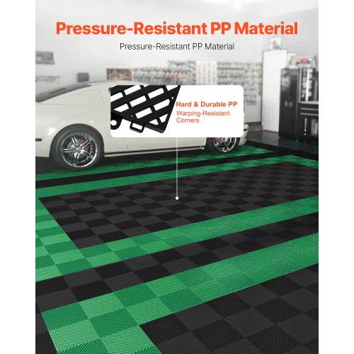 Interlocking Drainage Mat 157” x 157” Modular Interlocking Cushion 24