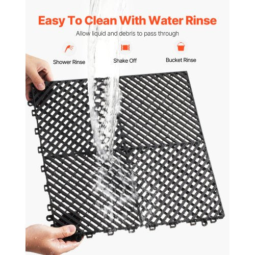 Interlocking Drainage Mat 157” x 157” Modular Interlocking Cushion 24