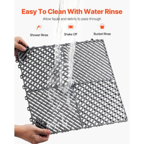 Interlocking Drainage Mat 157” x 157” Modular Interlocking Cushion 24