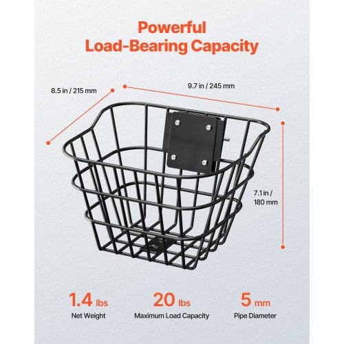 Front Bike Basket Electric Scooter Basket with Fixed Bracket – Max Bearing
