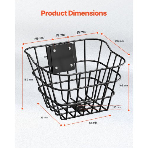 Front Bike Basket Electric Scooter Basket with Fixed Bracket – Max Bearing