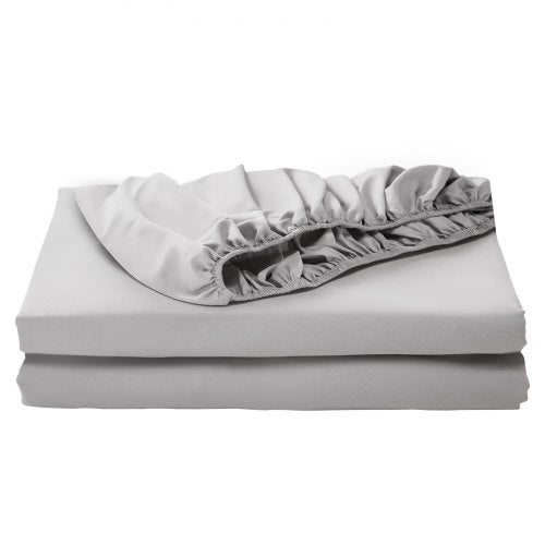 Fitted Sheet 1 Set of 2 Pieces Twin Size Elastic Fitted Sheet with HighQuality