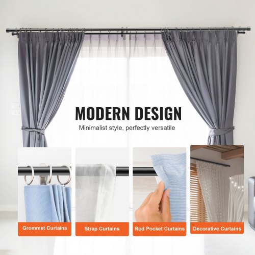 1 Inch Double Curtain Rods 36 to 72 Inches36ft Drapery Rods for Windows