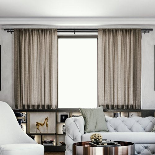 1 Inch Double Curtain Rods 36 to 72 Inches36ft Drapery Rods for Windows