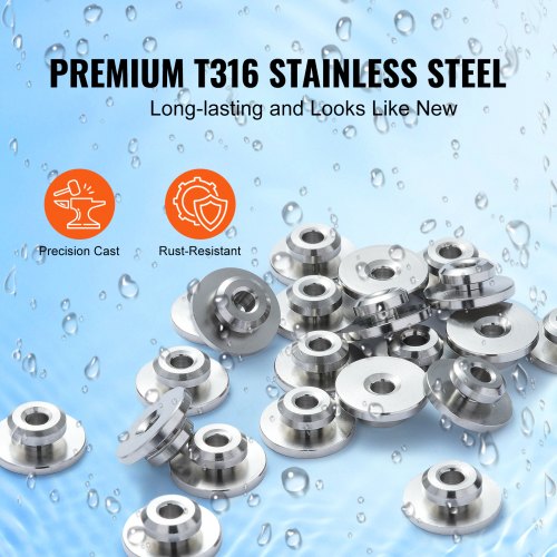 51Pack Cable Railing Kit 18 Wheel Protector Sleeves Bundle with Black
