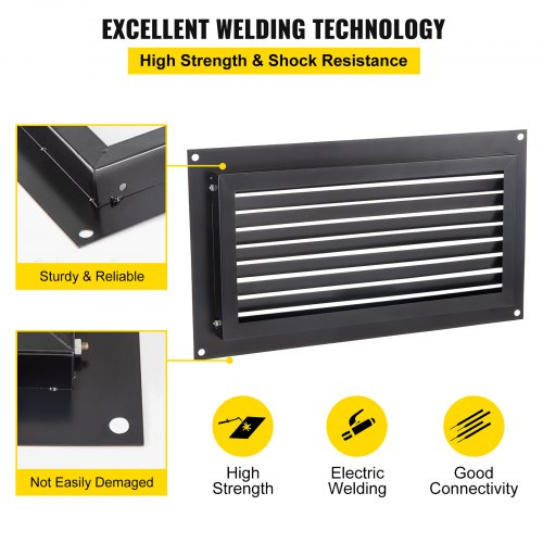 Foundation Flood Vent 8 Height x 16 Width Flood Vent to Reduce
