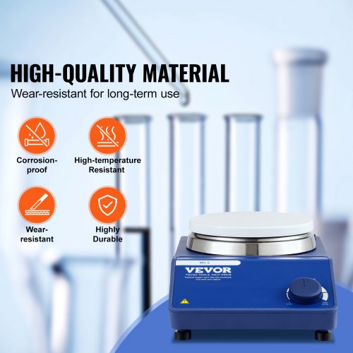 Magnetic Stirrer 01500 RPM Stir Plate with Adjustable Speed Knob 20L