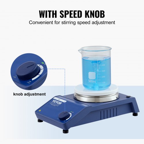 Magnetic Stirrer 01500 RPM Stir Plate with Adjustable Speed Knob 20L