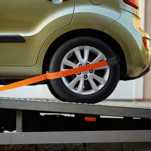 Ratchet Tie Down Straps Kit 2 x 120 Tire Straps 5512 LBS Working Load