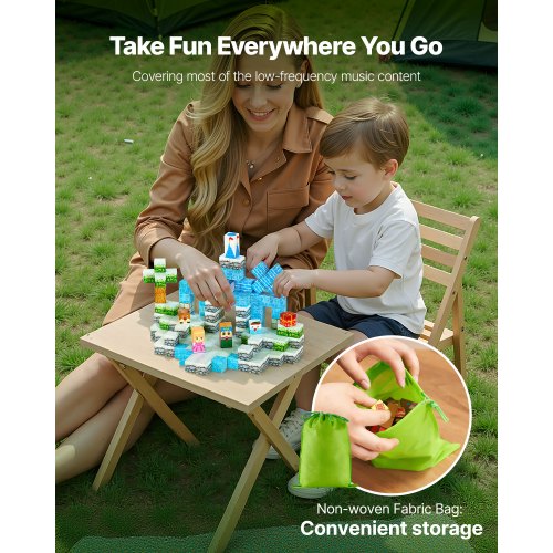 Magnetic Blocks 150 PCS Glacier Castle Set Magnetic Building Cubes for Kids