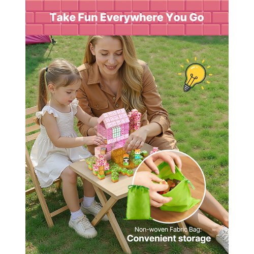 Magnetic Blocks 100 PCS Princess Castle Set Magnetic Building Cubes for Kids
