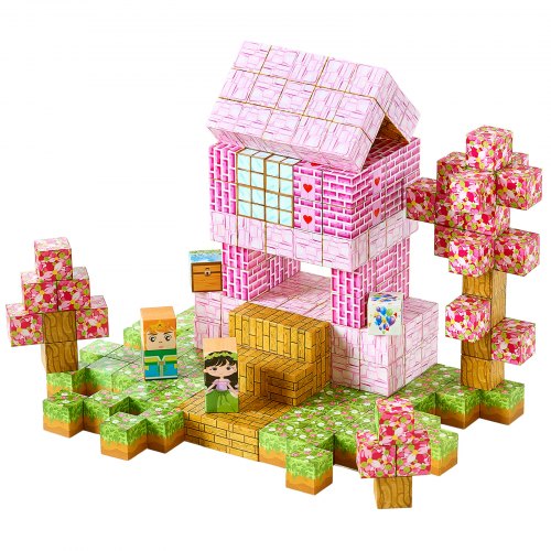Magnetic Blocks 100 PCS Princess Castle Set Magnetic Building Cubes for Kids