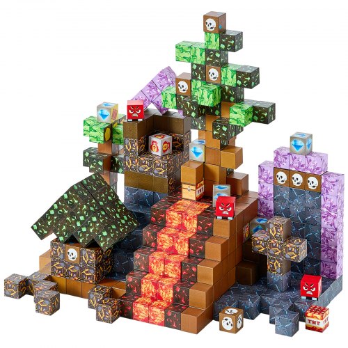 Magnetic Blocks 100 PCS Dark Castle Set Magnetic Building Cubes for Kids