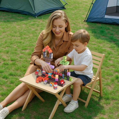 Magnetic Blocks 150 PCS Dark Castle Set Magnetic Building Cubes for Kids