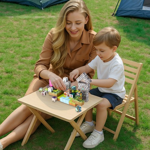 Magnetic Blocks 100 PCS Cemetery Zombies Set Magnetic Building Cubes for Kids