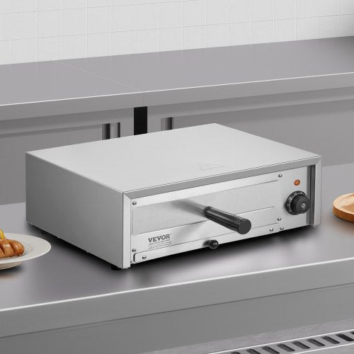 Electric Pizza Oven 12inch 1500W 122662 Temp Range Removable Crumb Tray