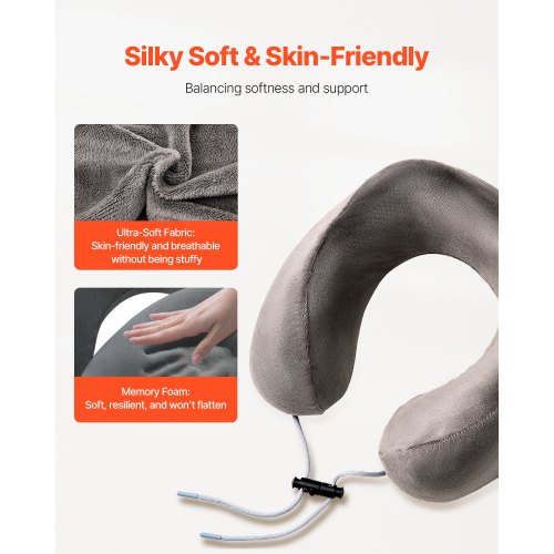 Travel Pillow Neck Pillow for Traveling Upgraded Bamboo Charcoal Memory