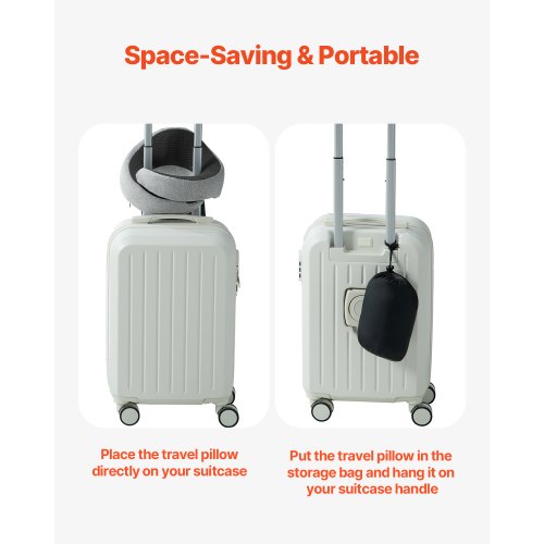 Travel Pillow DoubleLayered 3D Support Neck Pillow for Traveling 360°