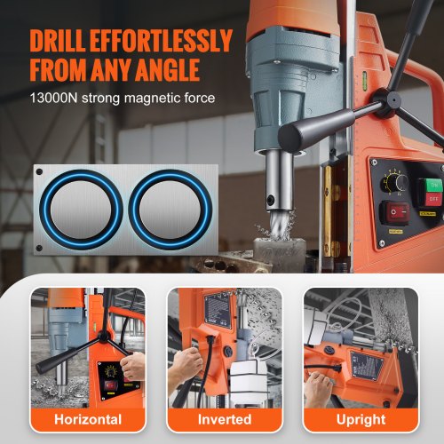 Magnetic Drill 1550W 2 Boring Diameter 2922lbf13000N 500 RPM Portable