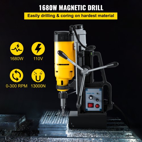 Mag Drill 0300 RPM Stepless Speed Electromagnetic Drill Press 2 Depth