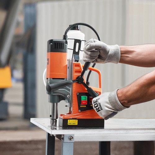 Magnetic Drill 1300W Motor 1.6 in Boring Diameter 2810 lbf Portable