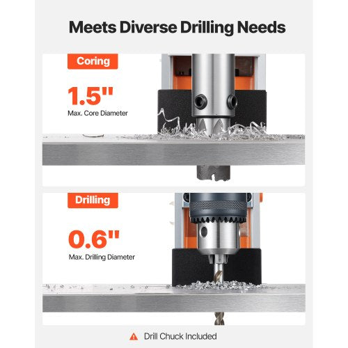 Magnetic Drill Press 1200 W 1.5 in Boring Diameter 2248 lbf Power Mag