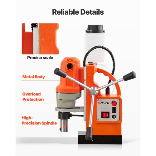 Magnetic Drill Press 1200 W 1.5 in Boring Diameter 2248 lbf Power Mag