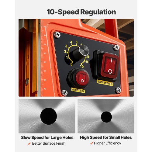 Magnetic Drill Press 1400 W 2 in Boring Diameter 2810 lbf Power Portable