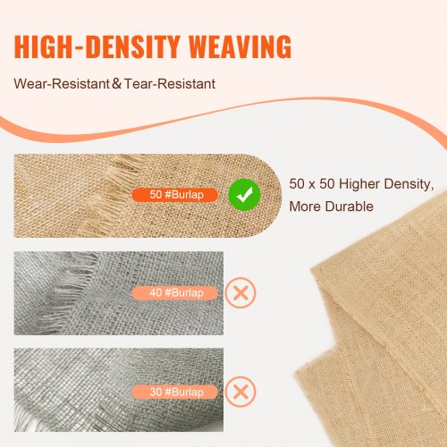 Burlap Fabric Roll Burlap Tree Wrap 40 in x 30 ft for Crafts Plants