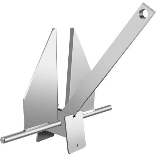 Boat Anchor Kit 13 lb Fluke Style Anchor Hot Dipped Galvanized Steel Fluke