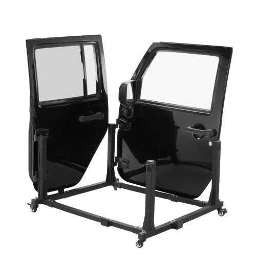 Jeep Door Storage Cart 4 Doors Moveable Storage Cart Rack with Thickened
