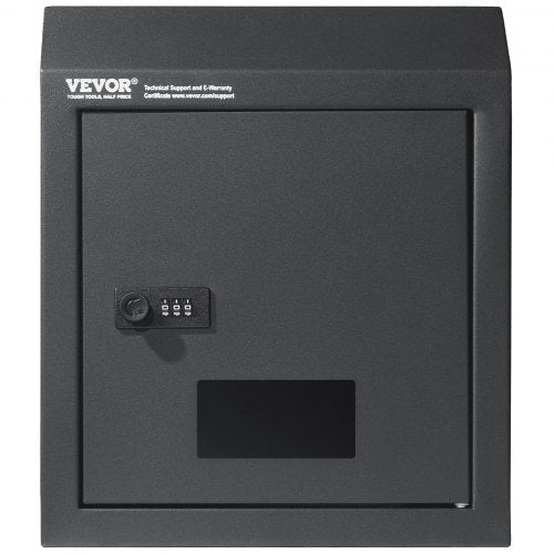 Sturdy Metal Key Locker Combo Lock Mountable on Wall 12 Charcoal Gray