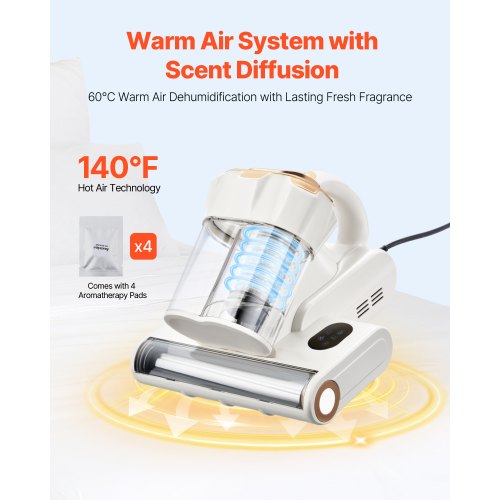 Mattress Vacuum Cleaner 550W Bed Vacuum Cleaner with 18Kpa Powerful Suction