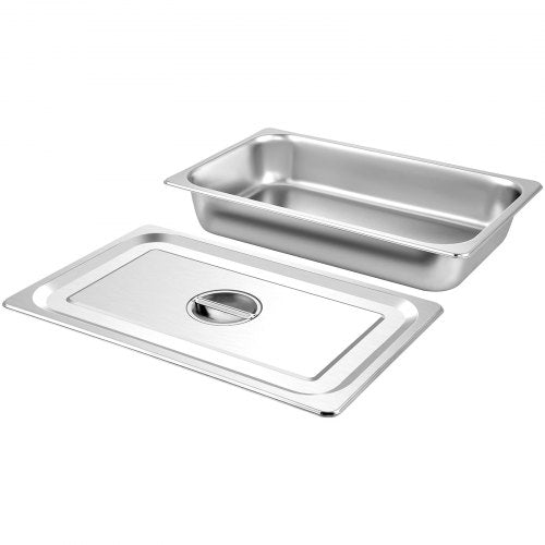 4 Pack Steam Table Pans 209 x 128 x 3.9 Inch Deep Steam Table Pan Full