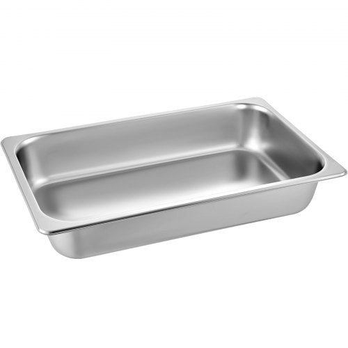 6 Pack Steam Table Pans 209 x 128 x 3.9 Inch Deep Steam Table Pan Full