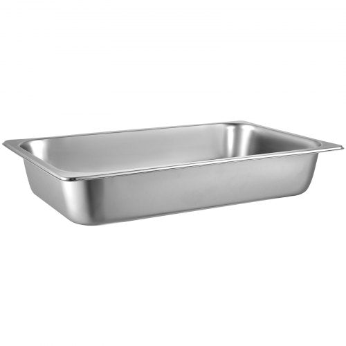 6 Pack Steam Table Pans 209 x 128 x 3.9 Inch Deep Steam Table Pan Full