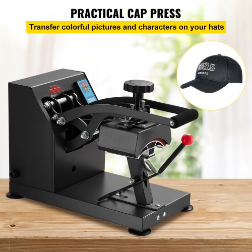 Heat Press 6x375Inch Curved Element Hat Press Clamshell Design Heat Press