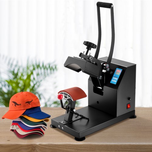Heat Press 6x375Inch Curved Element Hat Press Clamshell Design Heat Press