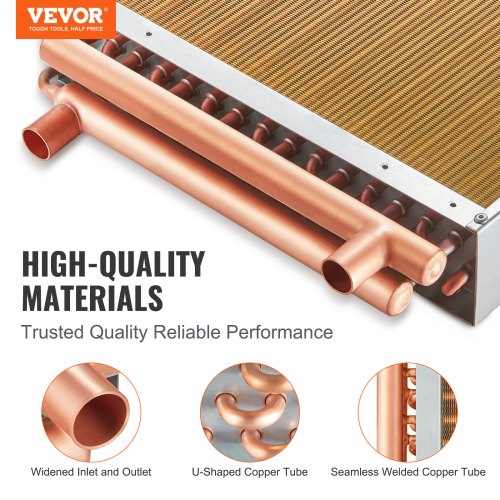 Heat Exchanger Water to Air 16x 16 with 3Row 38 Copper Ports 193