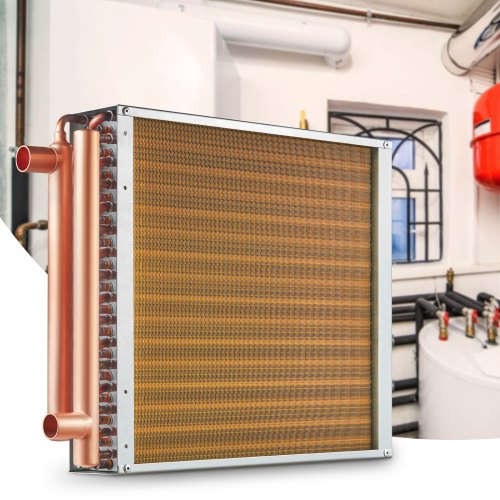 Heat Exchanger Water to Air 16x 16 with 3Row 38 Copper Ports 193