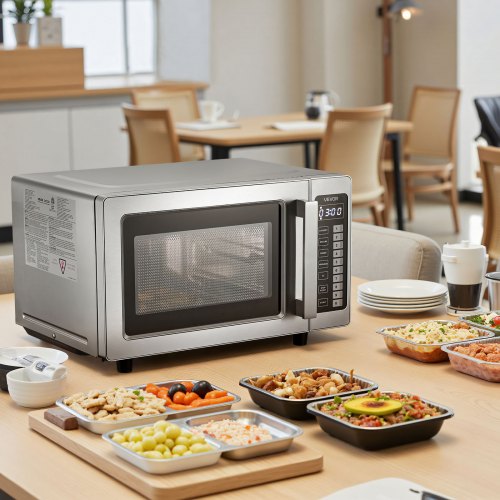 Countertop Microwave Oven 09 Cu Ft 1000W Digital Stainless Steel