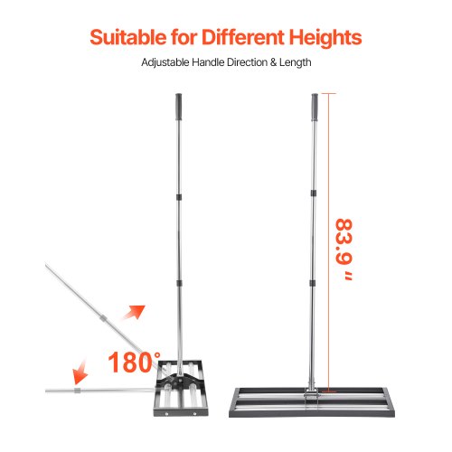 Updated Lawn Leveling Rake with Roller 30 x 10 Stainless Steel Lawn