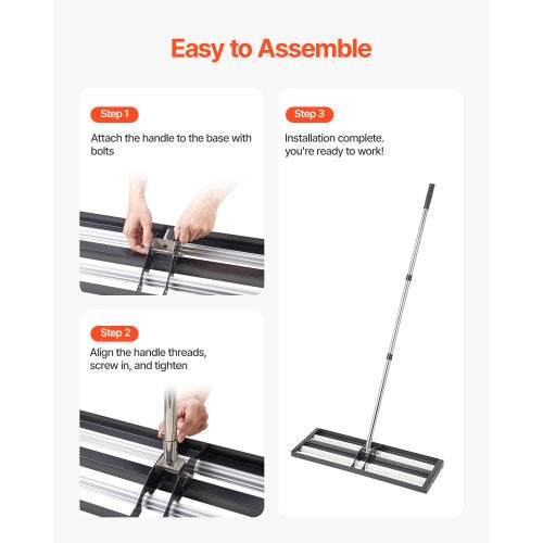 Updated Lawn Leveling Rake with Roller 30 x 10 Stainless Steel Lawn