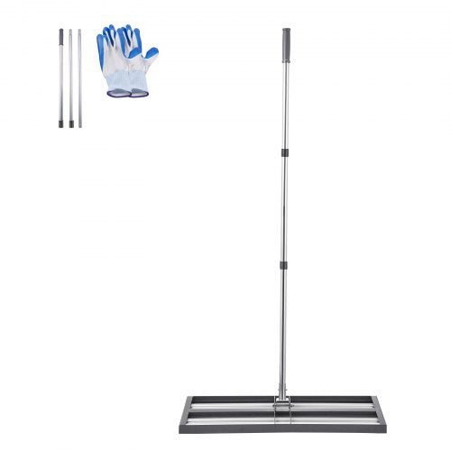 Updated Lawn Leveling Rake with Roller 30 x 10 Stainless Steel Lawn