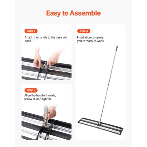 Updated Lawn Leveling Rake with Roller 48 x 10 Stainless Steel Lawn