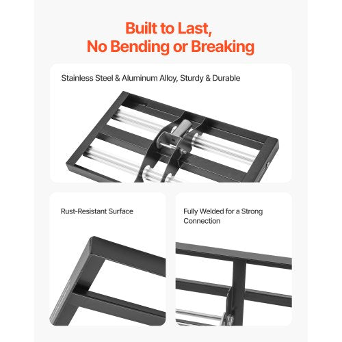 Updated Lawn Leveling Rake with Roller 17 x 10 Stainless Steel Lawn