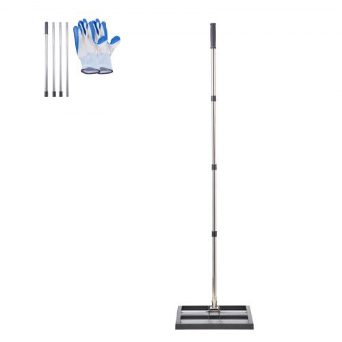 Updated Lawn Leveling Rake with Roller 17 x 10 Stainless Steel Lawn