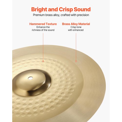 Cymbal Pack 4 Pieces Cymbals for Drum Set Alloy Cymbals Drum Set Includes