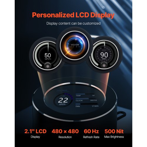 CPU Liquid Cooler AIO CPU Water Cooler – 3 x 120mm PWN Fans Pump 21