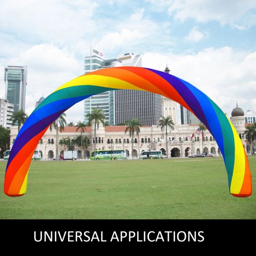 Inflatable Rainbow Arch 26ftx10ft 8x4m w 350W Motor AdvertisingParty